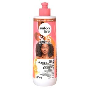 7898623959965 SALON LINE SOS ATIVADOR MEL CACHOS INTENSOS FRASCO 500ML