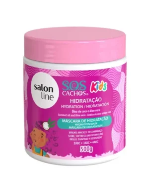 7908458317820 SALON LINE Máscara KIDS HIDRATAÇÃO SOS CACHOS 500GR