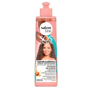 7908458323630 SALON LINE SOS ATIVADOR OLEO AMENDOAS CACHOS LEVES 300ML