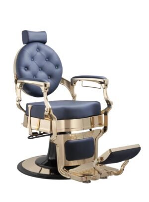 BUZZ GOLD BLUE - CADEIRA DE BARBEIRO